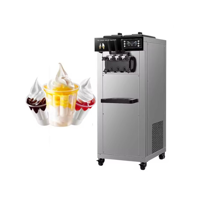 Máquina Comercial de Helado Suave de 6L x 2 con Doble Tanque de Acero Inoxidable