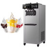 Máquina Comercial de Helado Suave de 6L x 2 con Doble Tanque de Acero Inoxidable