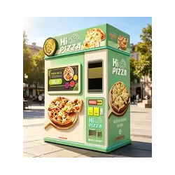 Máquina Expendedora Automática de Pizza con Horno y Pantalla Táctil