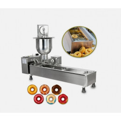 Máquina automática para hacer donas con freidora y 3 juegos de moldes.