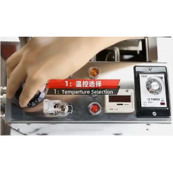 Máquina automática para hacer donas con freidora y 3 juegos de moldes.