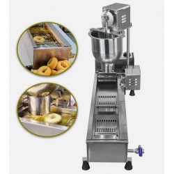Máquina automática para hacer donas con freidora y 3 juegos de moldes.