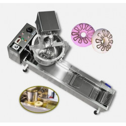 Máquina automática para hacer donas con freidora y 3 juegos de moldes.