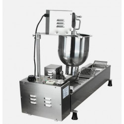 Máquina automática para hacer donas con freidora y 3 juegos de moldes.