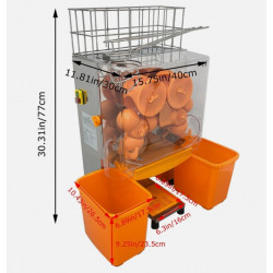 Exprimidor Automático de Naranjas Comercial con Engranajes Refozados