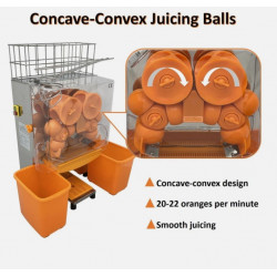 Exprimidor Automático de Naranjas Comercial con Engranajes Refozados