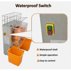 Exprimidor Automático de Naranjas Comercial con Engranajes Refozados