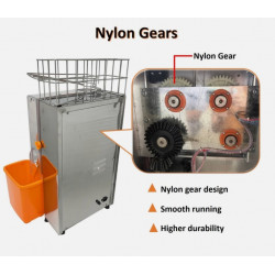 Exprimidor Automático de Naranjas Comercial con Engranajes Refozados