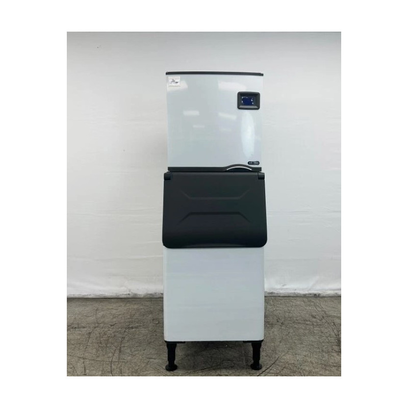 Nueva máquina comercial de hielo, capacidad de 350 libras, certificaciones NSF y ETL.