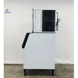 Nueva máquina comercial de hielo, capacidad de 350 libras, certificaciones NSF y ETL.