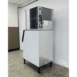 Nueva máquina comercial de hielo, capacidad de 350 libras, certificaciones NSF y ETL.