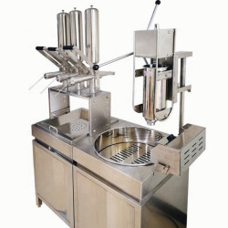 Máquina Automática Comercial de Churros Electrica con 3 Rellenadores