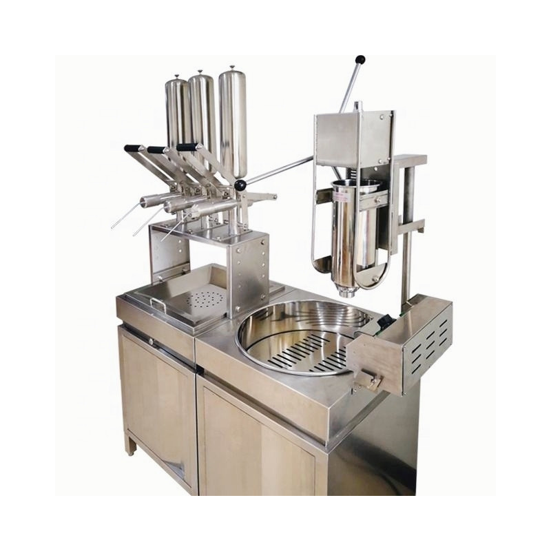 Máquina Automática Comercial de Churros Electrica con 3 Rellenadores