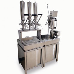 Máquina Automática Comercial de Churros Electrica con 3 Rellenadores
