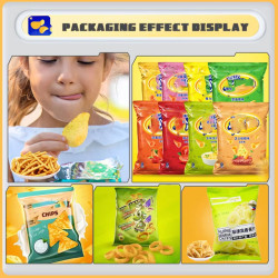 Máquina Empacadora Vertical Totalmente Automática para Llenado de Snacks